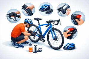 Pre ride bicycle safety inspection